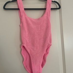 Hunza G one piece in bubble gum